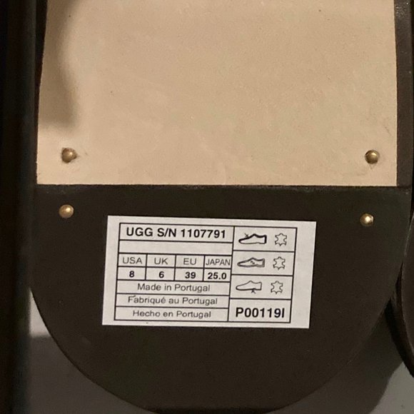 NEW UGG Genuine Shearling Lined Slipper Shoes - Picture 11 of 11